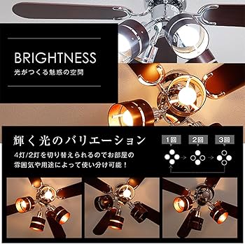 Amazon.co.jp : LOWYA ロウヤ 照明 シーリングファン シーリングライト